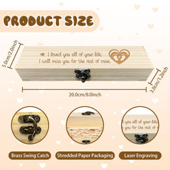 CHGCRAFT pregnancy box with lock and raffia; secure, elegant presentation for announcements.