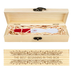 CHGCRAFT pregnancy test keepsake lace frame front shows elegant engraving for memories
