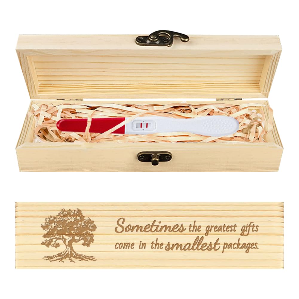CHGCRAFT pregnancy test keepsake box with tree of life design for meaningful announcements.