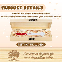 CHGCRAFT premium wood box for elegant pregnancy announcement gift.