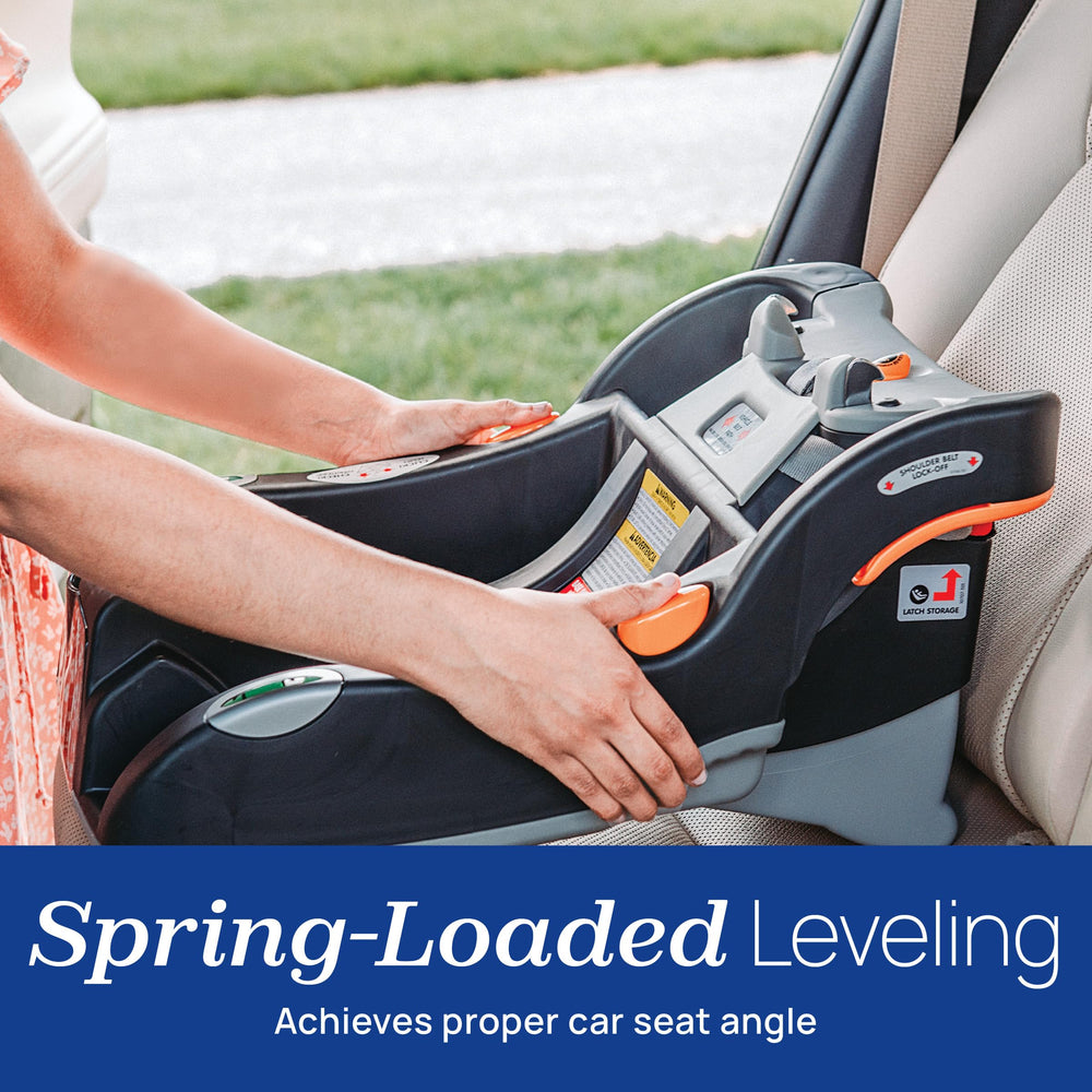 Chicco KeyFit Base ReclineSure foot demonstrates precise angle guidance.