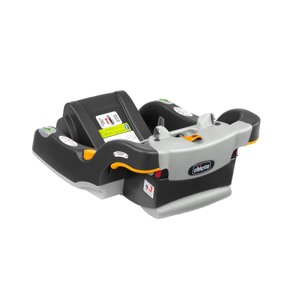 Chicco KeyFit Base smooth underside protects vehicle seats.