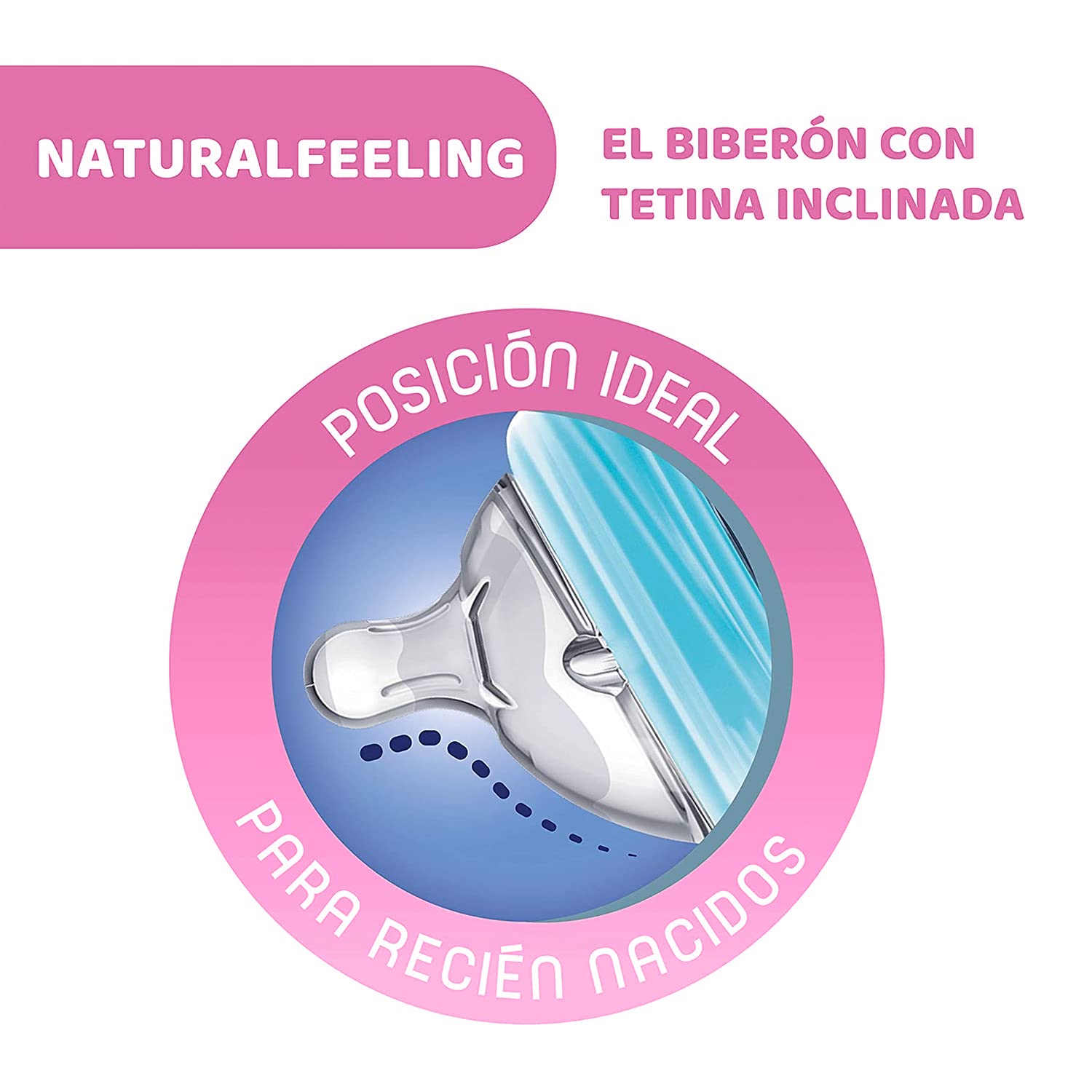 Chicco Natural Feeling 0m teat for newborn instinctive latching