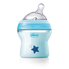 Chicco Natural Feeling bottle front view with 150ml capacity for natural feeding