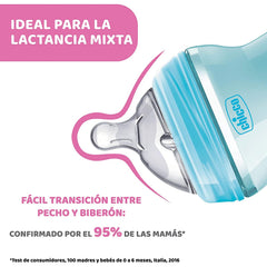 Chicco Natural Feeling 6m teat designed for bigger sips and growing appetite