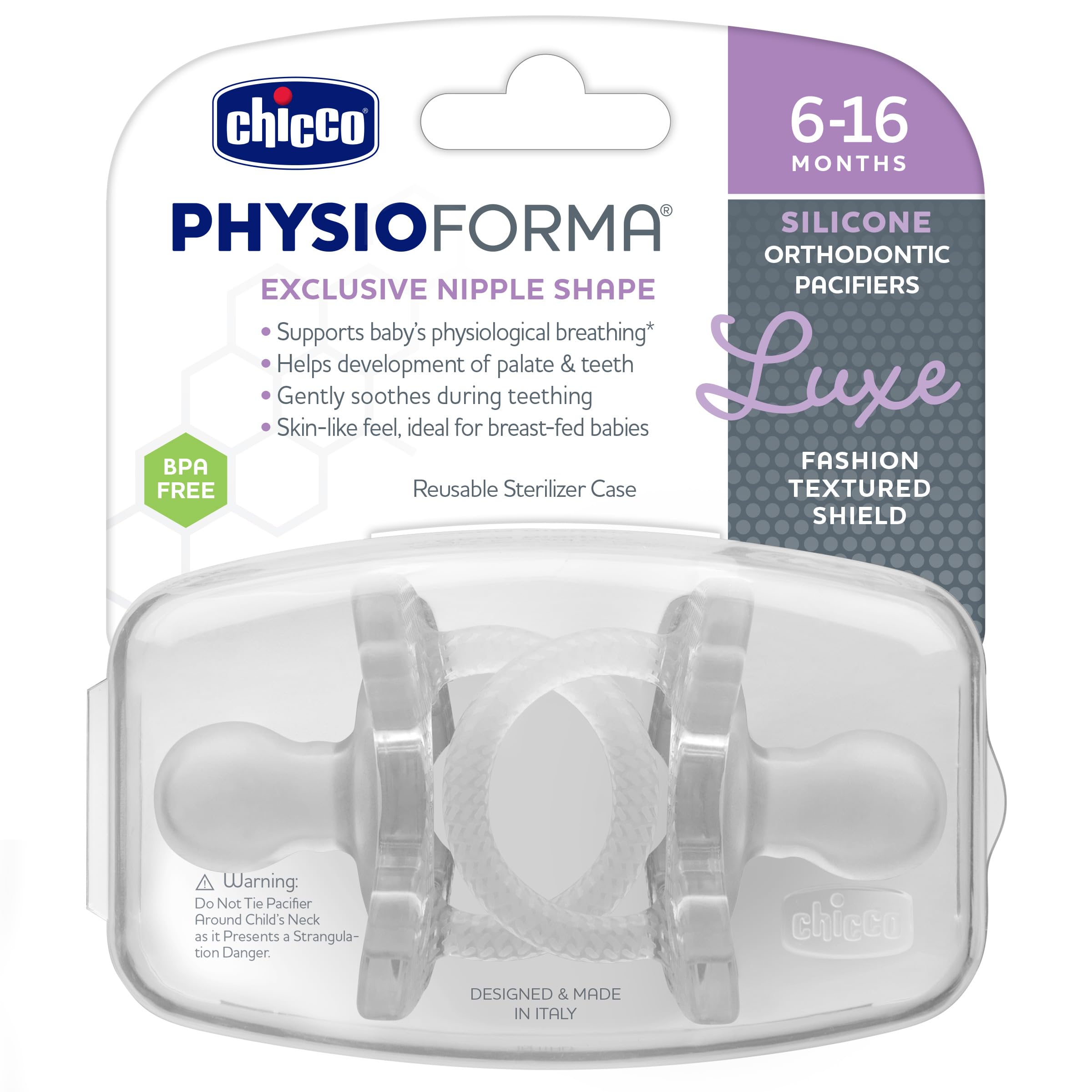 Chicco PhysioForma Luxe two-pack crystal set for convenient double supply