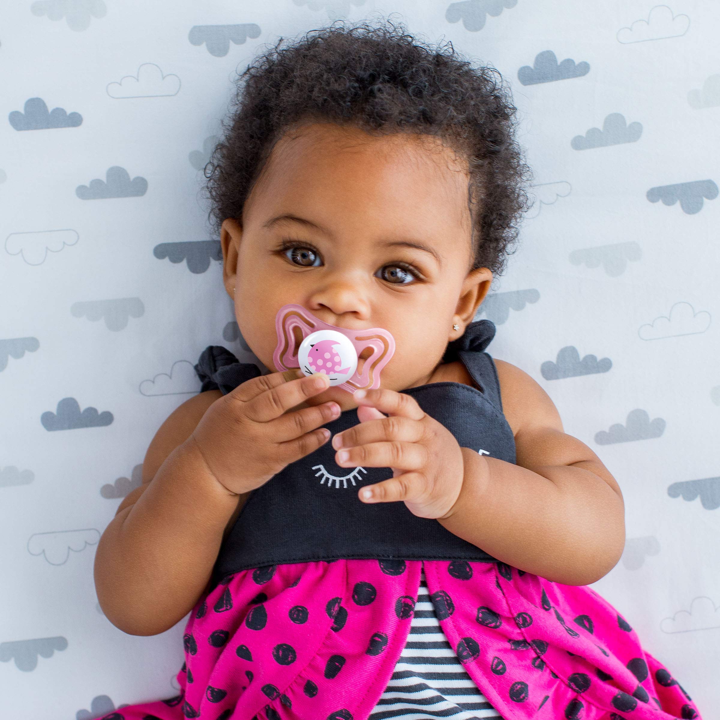 Chicco PhysioForma ventilated shield design promotes airflow and skin comfort