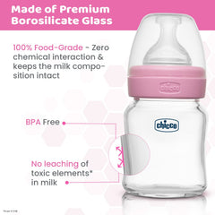 Chicco Well-Being bottle 120ml anti-colic valve reduces air intake during feeds.