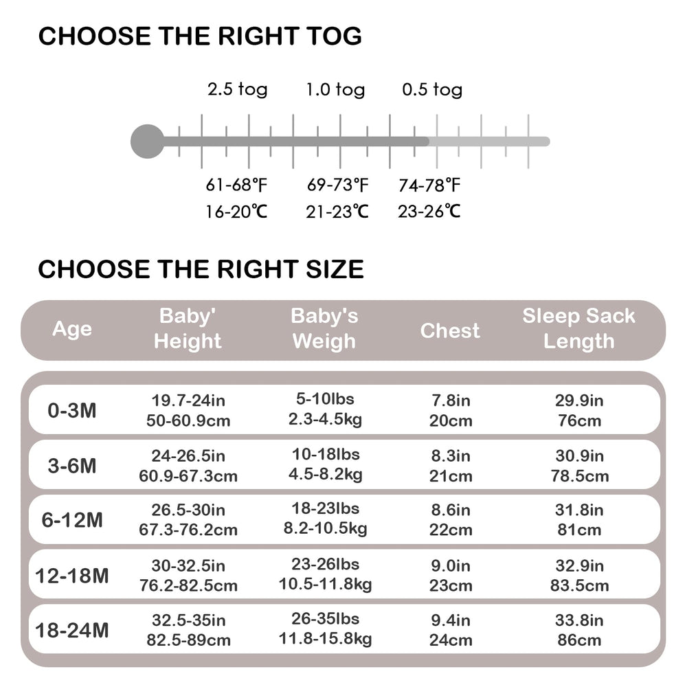 Chichoo machine-washable sleep sack for easy nightly care