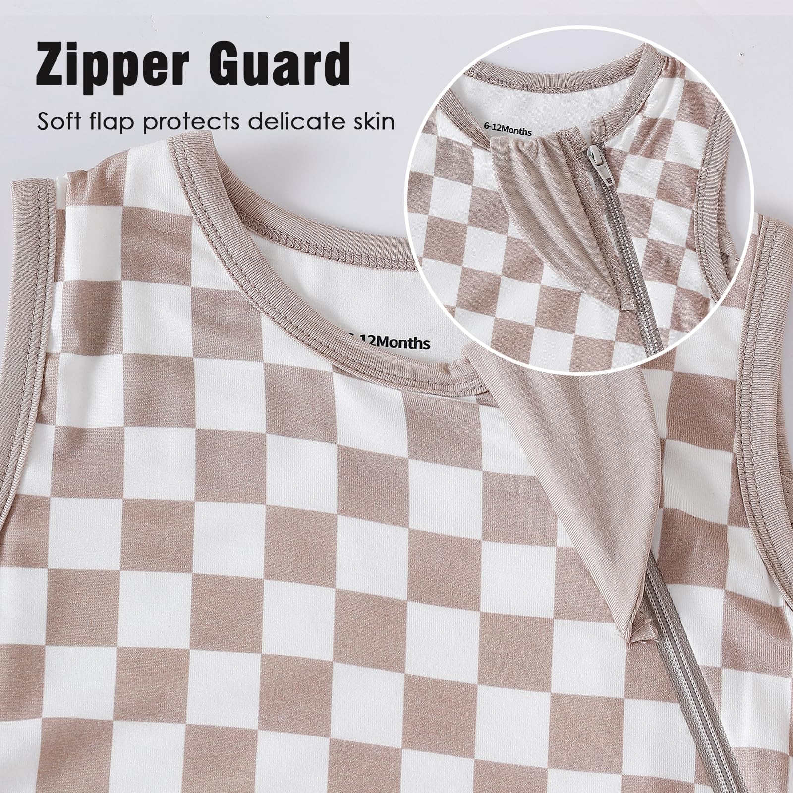 Chichoo rayon sleep sack moisture-wicking weave helps keep baby dry at night.