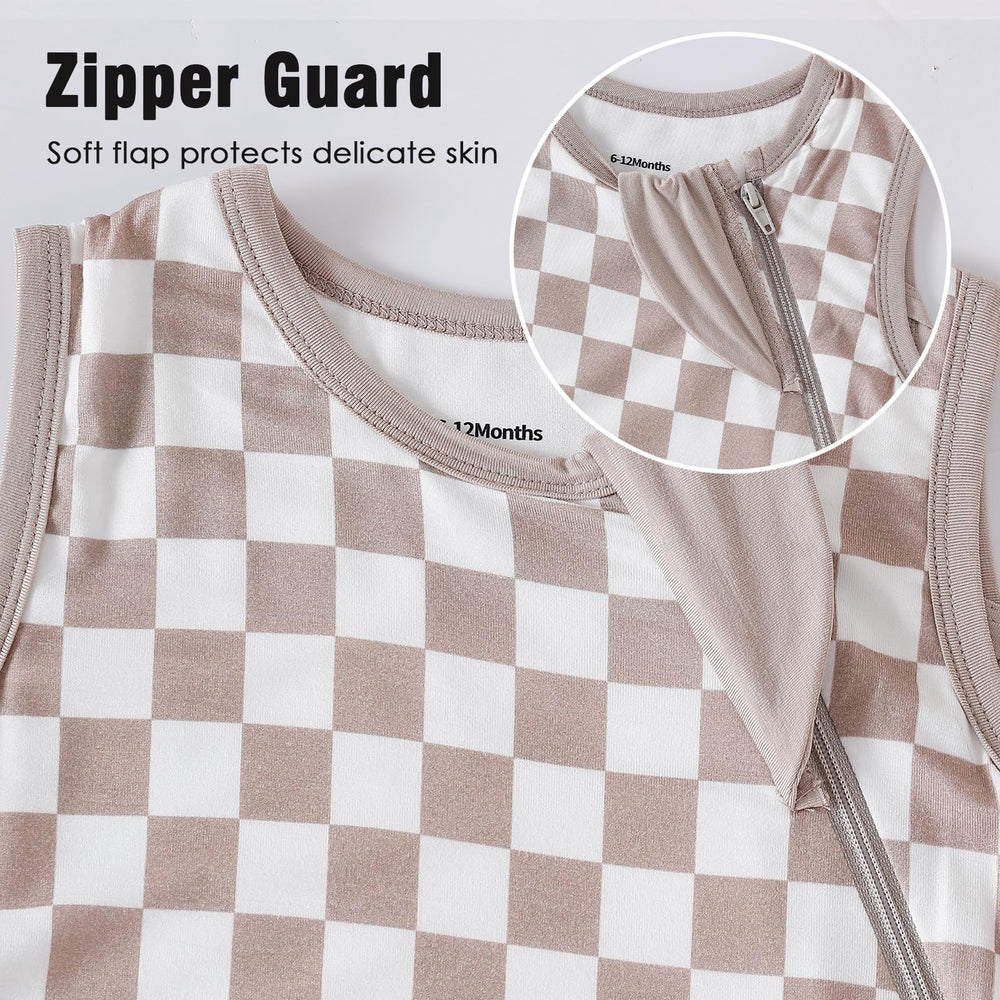 Chichoo rayon sleep sack moisture-wicking weave helps keep baby dry at night.
