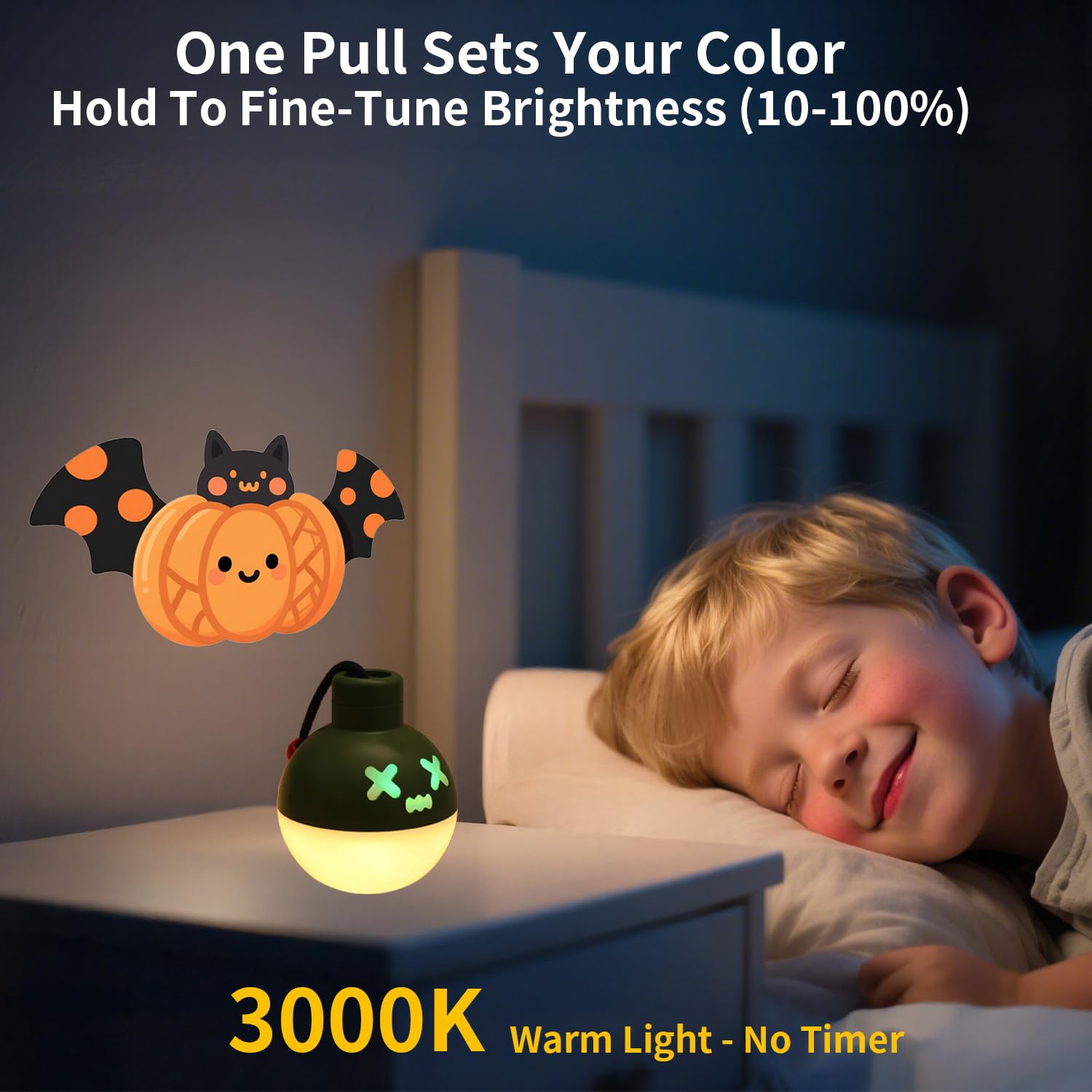 ChicLumen cordless portable night light ideal for bedrooms and camping.