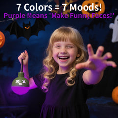 ChicLumen 7 color RGB mode display for mood lighting in kids room.