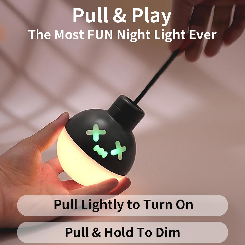 ChicLumen pull-string night light hanging rope control for easy use.