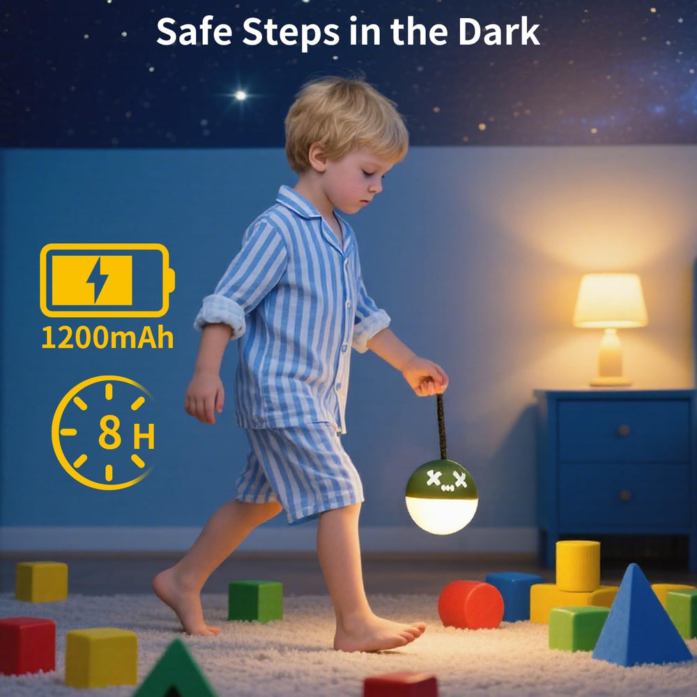 ChicLumen USB-C rechargeable night light with built-in 1200mAh battery.