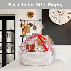 CHICVITA cotton-rope-basket soft-touch material safe for families.