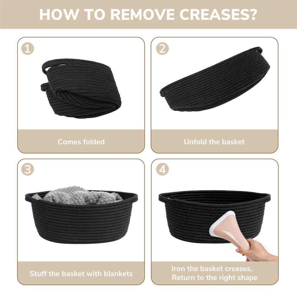 CHICVITA machine washable basket for easy cleaning