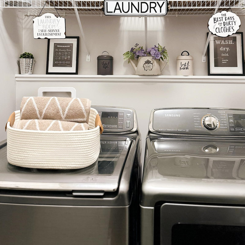 CHICVITA medium rectangle design basket for versatile storage and decor