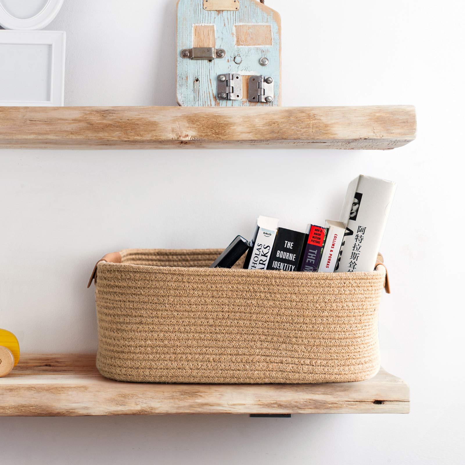 CHICVITA mid-size storage basket blends with natural decor