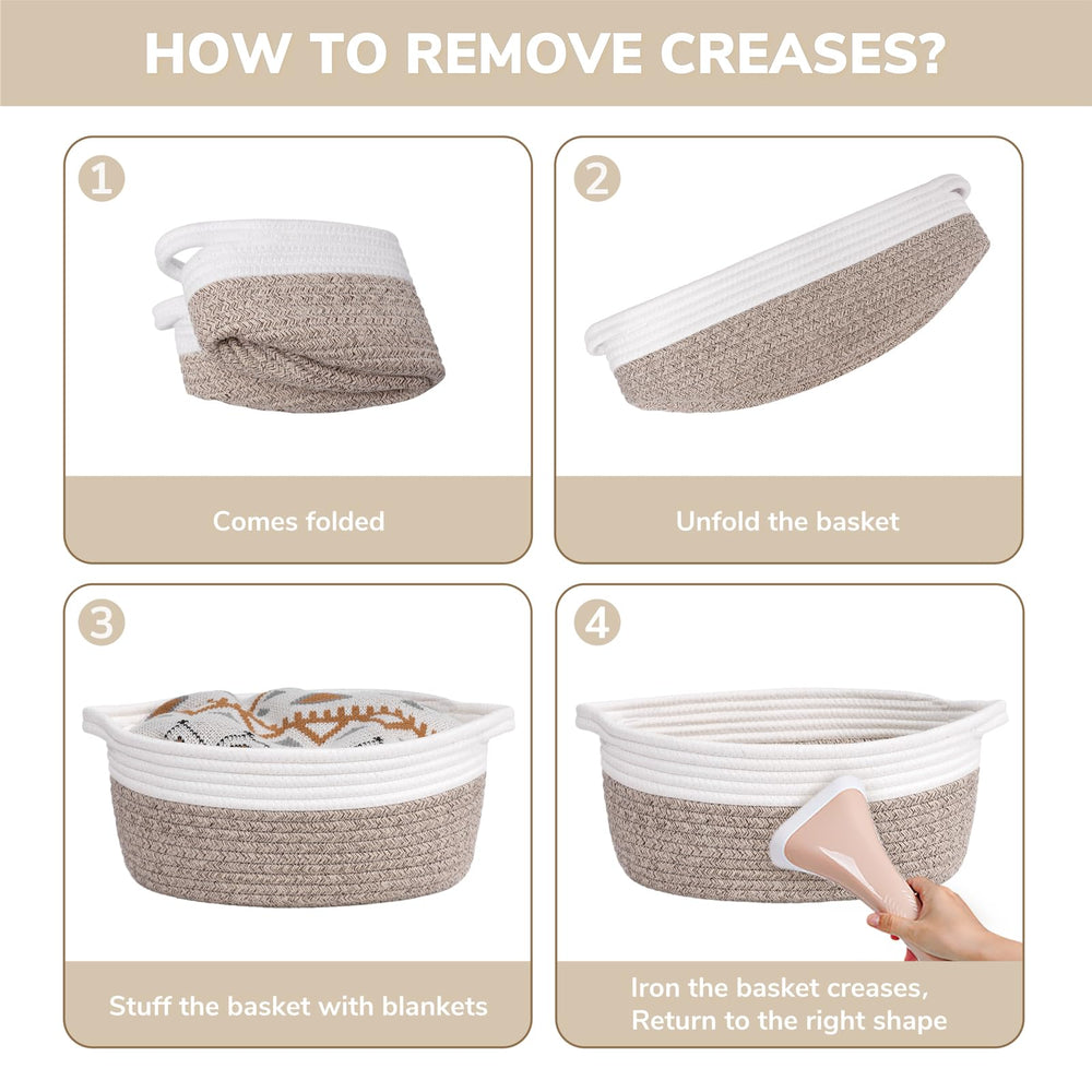 CHICVITA machine washable basket stays clean with easy maintenance.