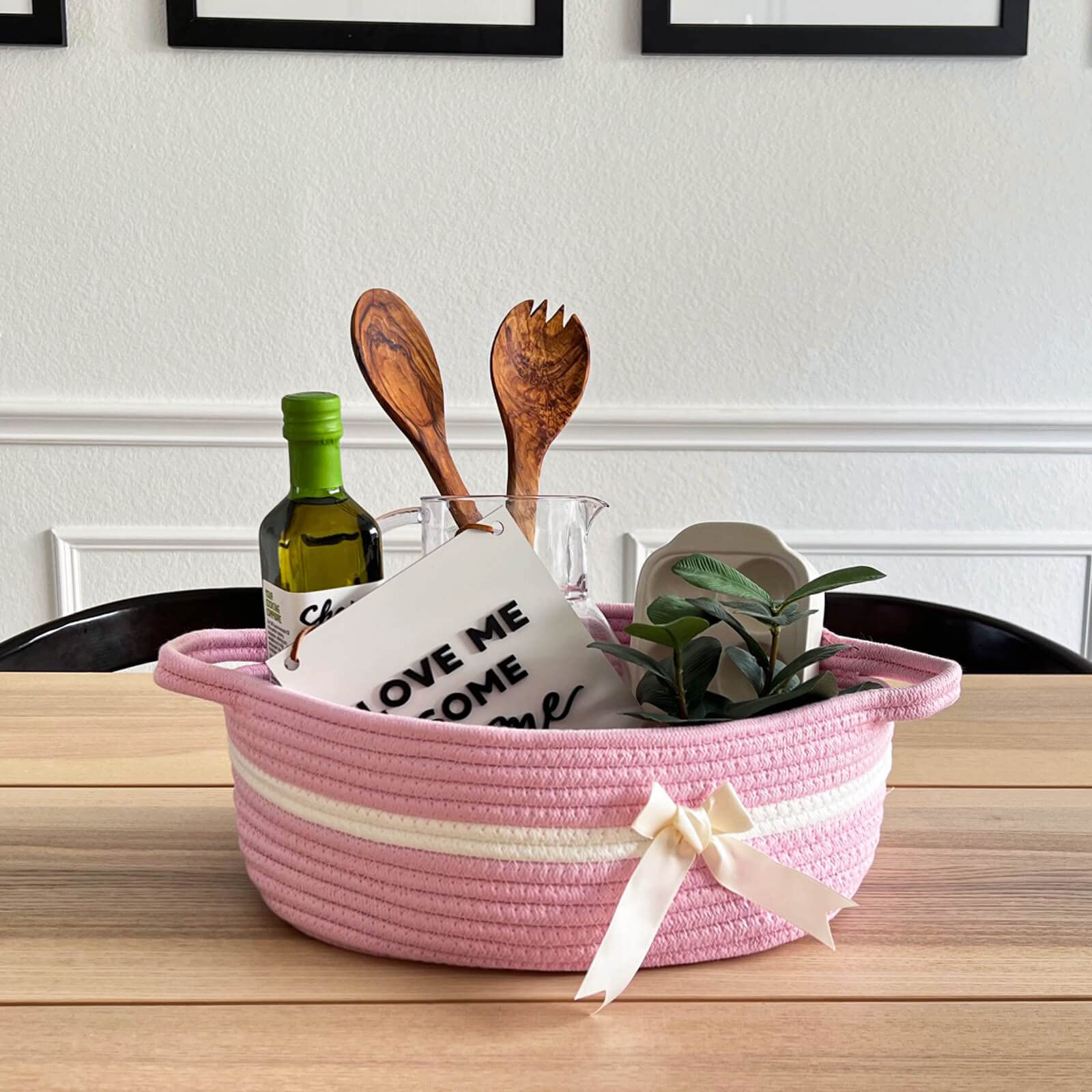 CHICVITA nursery storage basket for baby toys, socks, and little essentials.