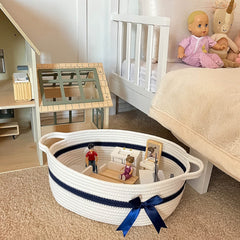 CHICVITA nursery toy basket keeps clutter tidy on shelves