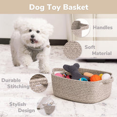 CHICVITA nursery toy organizer basket keeps toys tidy and accessible.