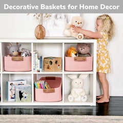 CHICVITA pink storage basket shown as a gift-ready idea for Easter or baby showers