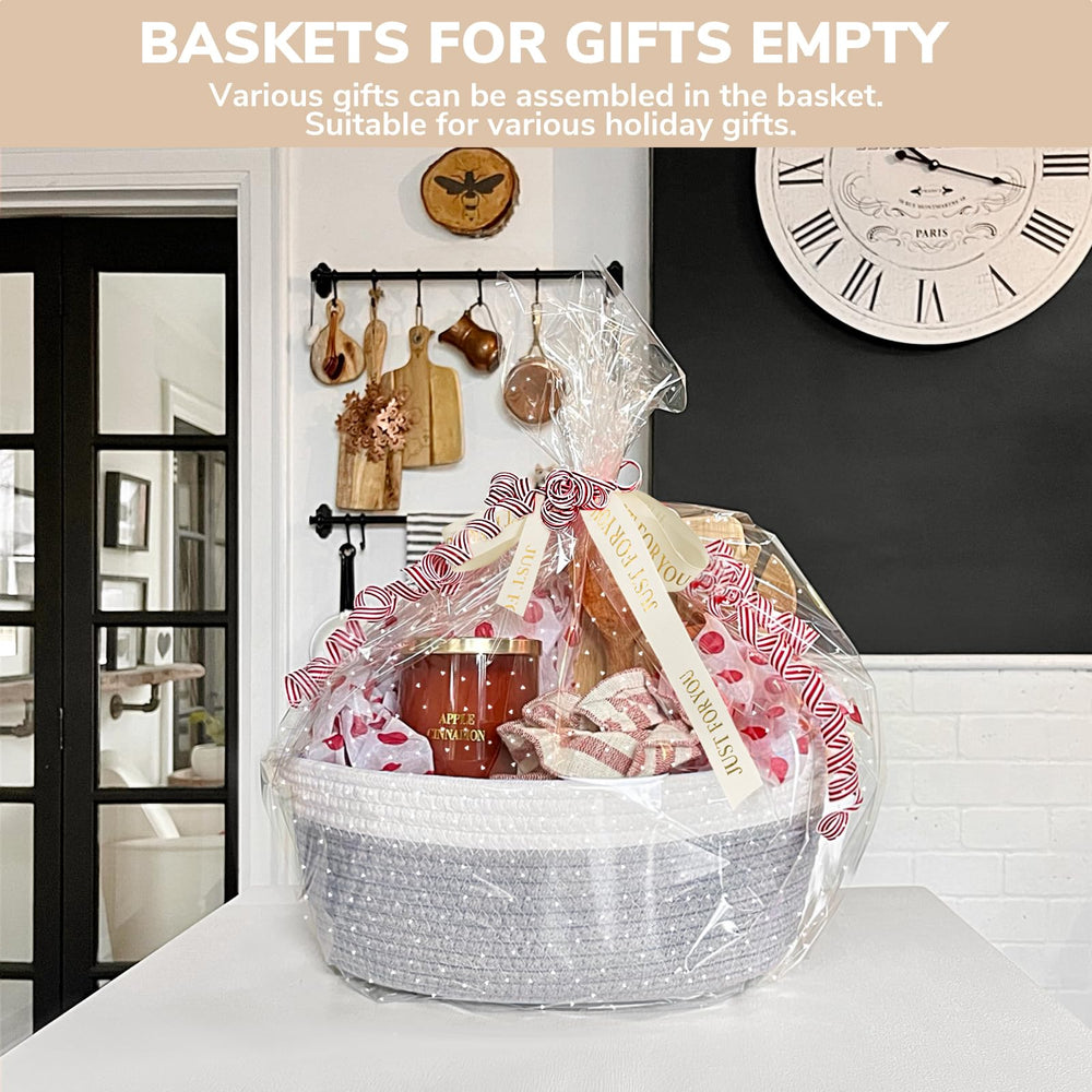 CHICVITA small basket gift-bags with two bags for quick presents.
