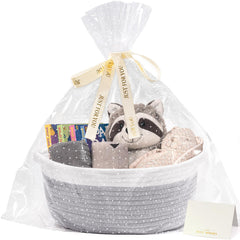CHICVITA small gift basket with gifting-setup for effortless gifting.