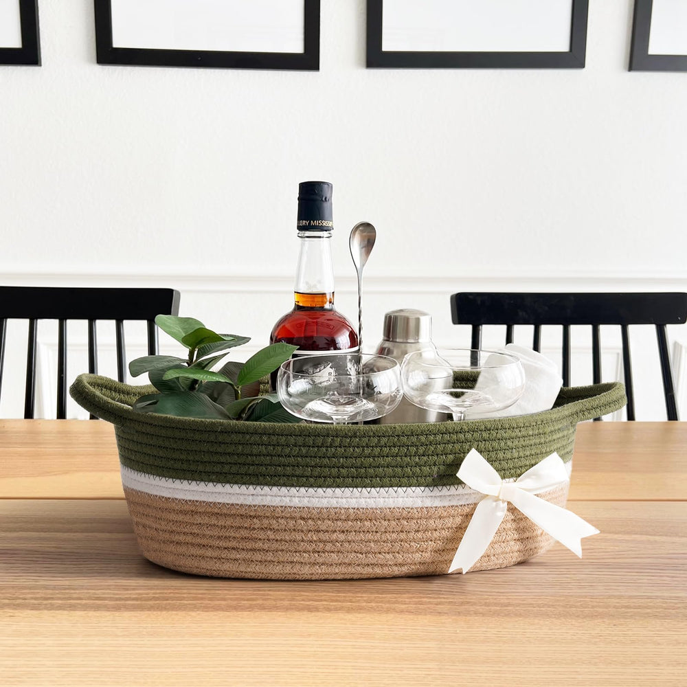 CHICVITA soft design basket adds gentle storage to any room.
