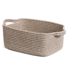 CHICVITA storage basket with cotton rope handles for versatile room organization.