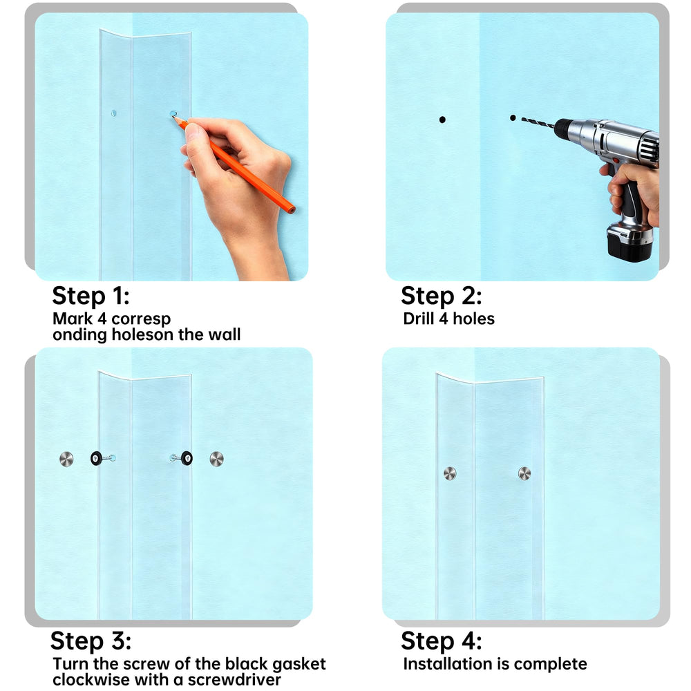CHIDU Corner Guard fits drywall, wood, and tile for versatile protection