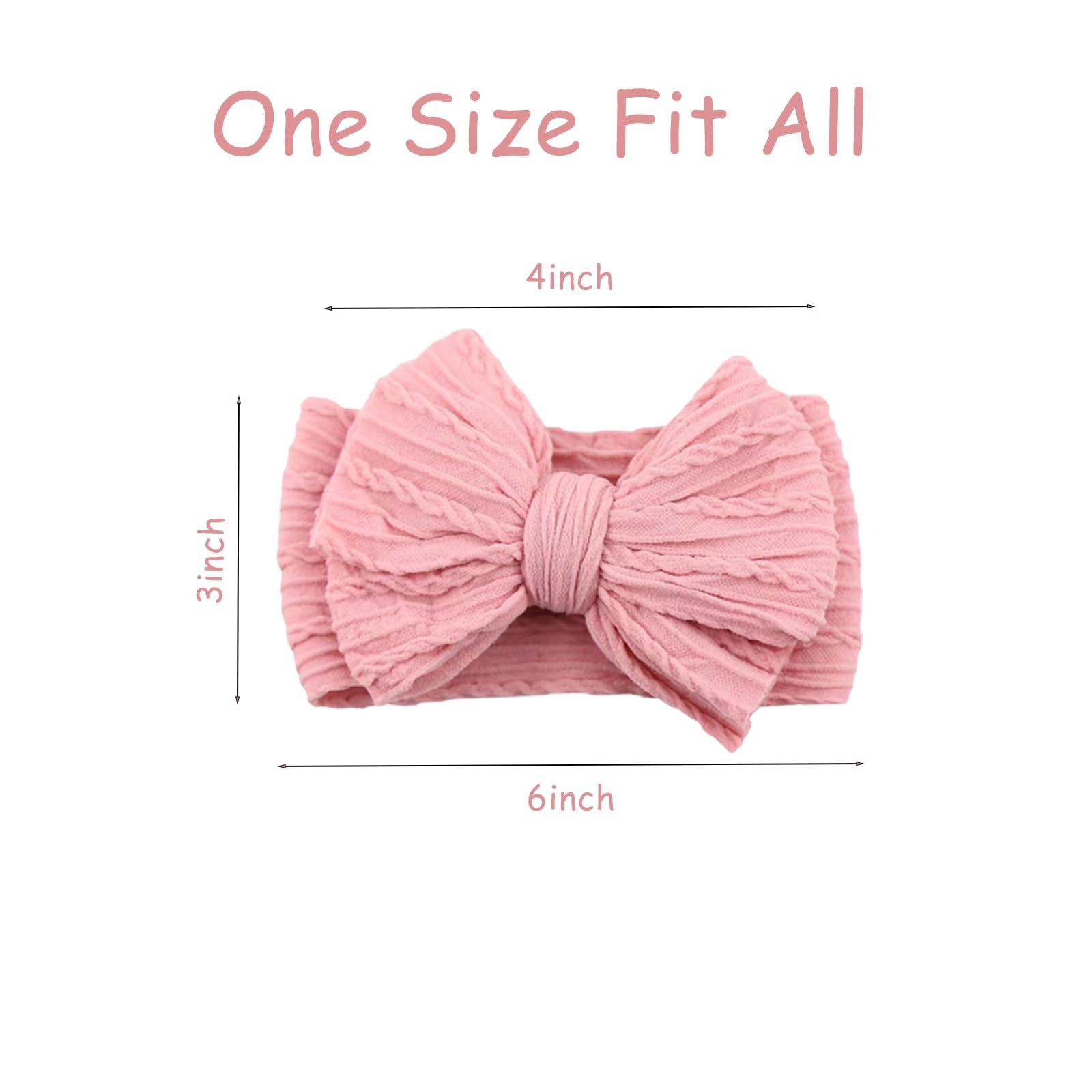 Chiduerm baby bows headband peach adds cute contrast while gentle on skin.
