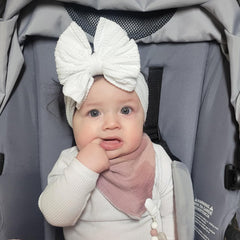 Chiduerm baby bows headband rose delivers charming accents without irritating the scalp.