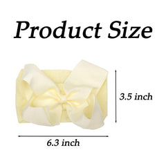 Chiduerm baby headband bows pink 6 inch adds a cute color accent to outfits.