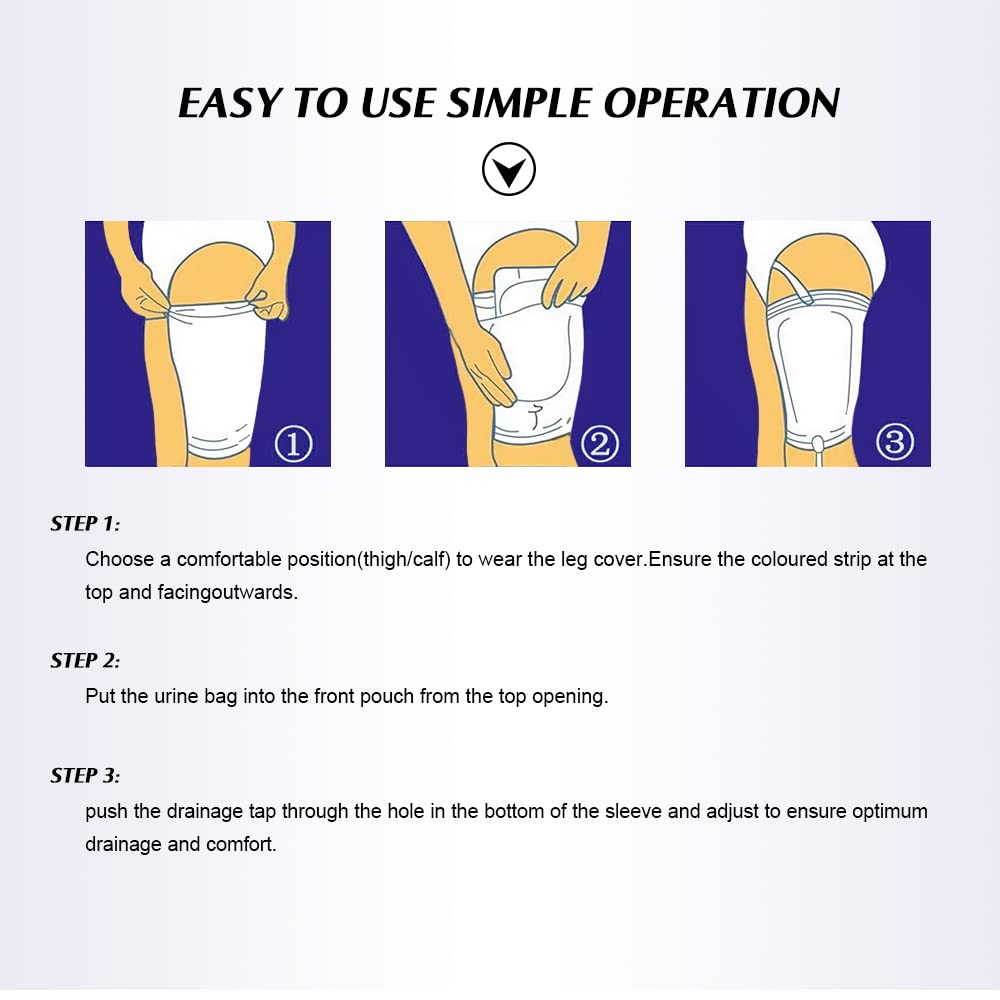 Chihutown drainage bag sleeve with hole design for easy urine emptying
