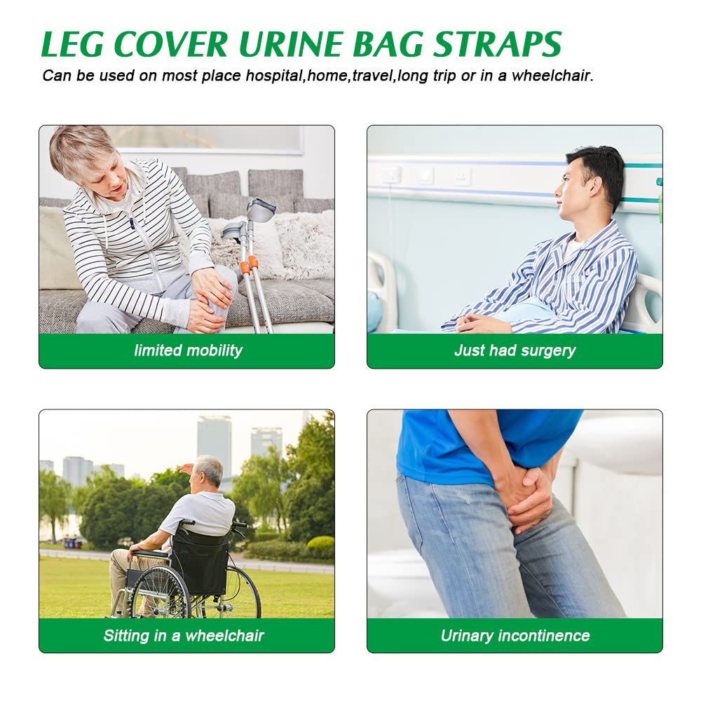 Chihutown leg bag cover keeps tubing discreet and dignified
