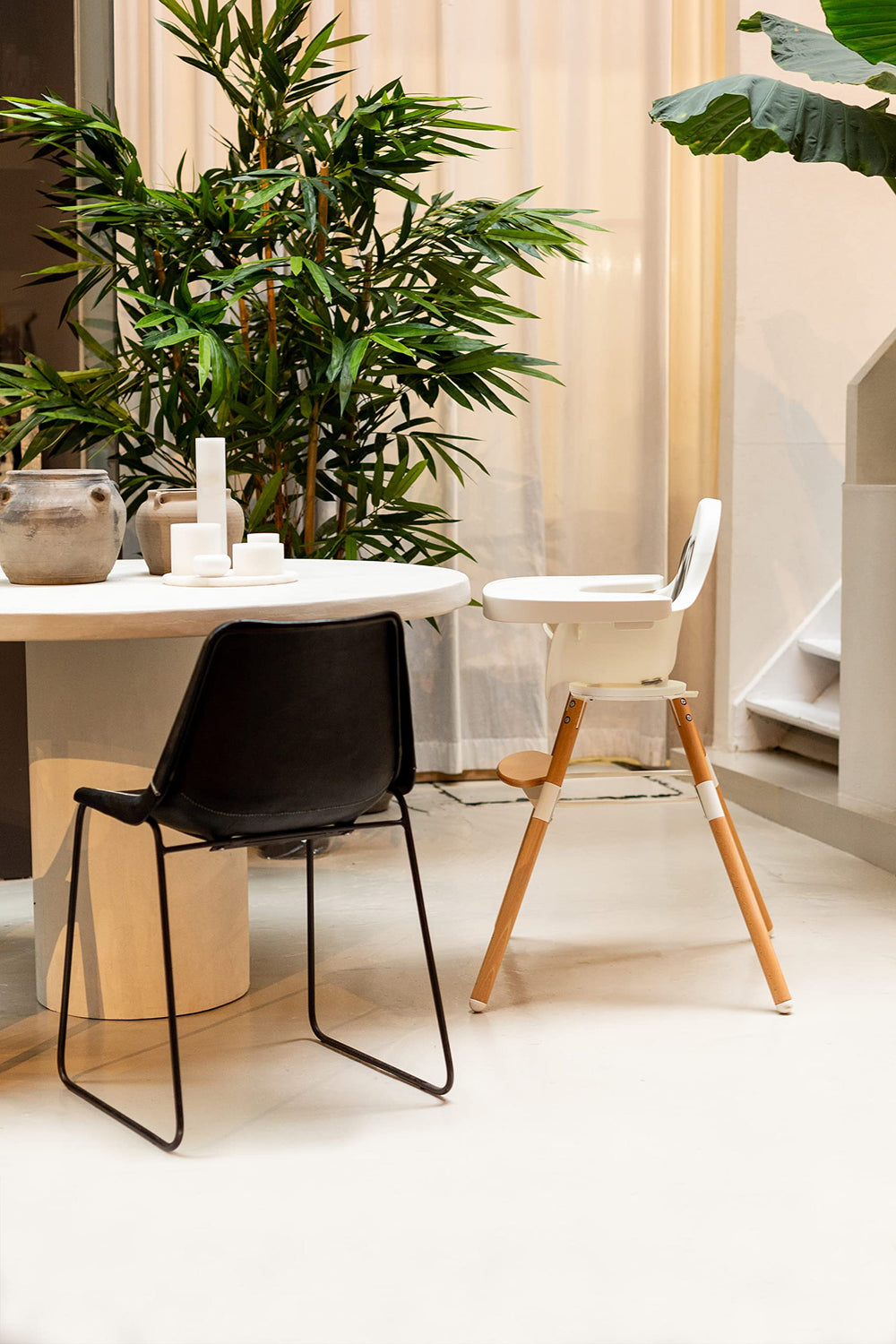 Childhome Evolu One compact footprint fits small kitchens and dining areas.