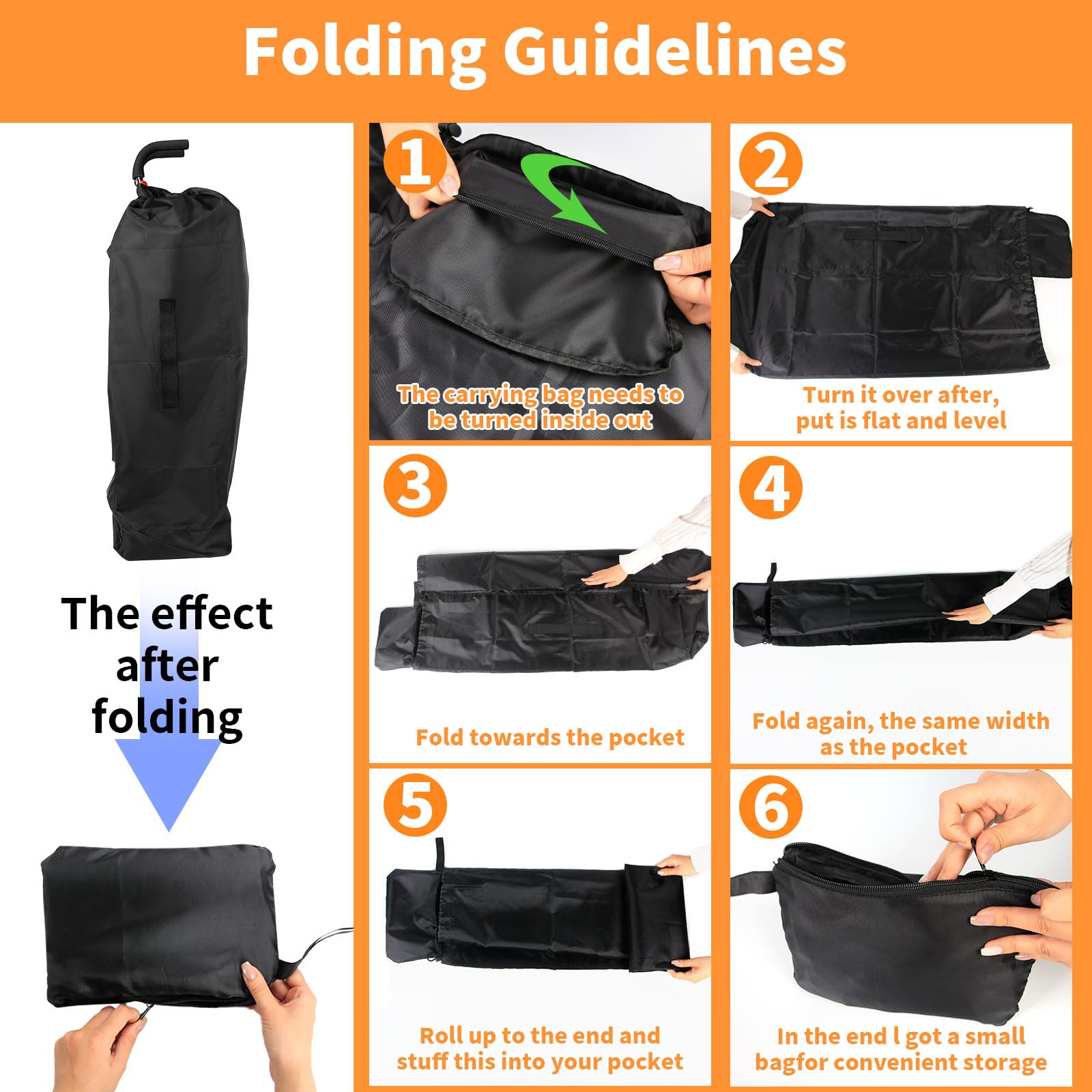 Childhood travel bag folds compactly for simple storage.