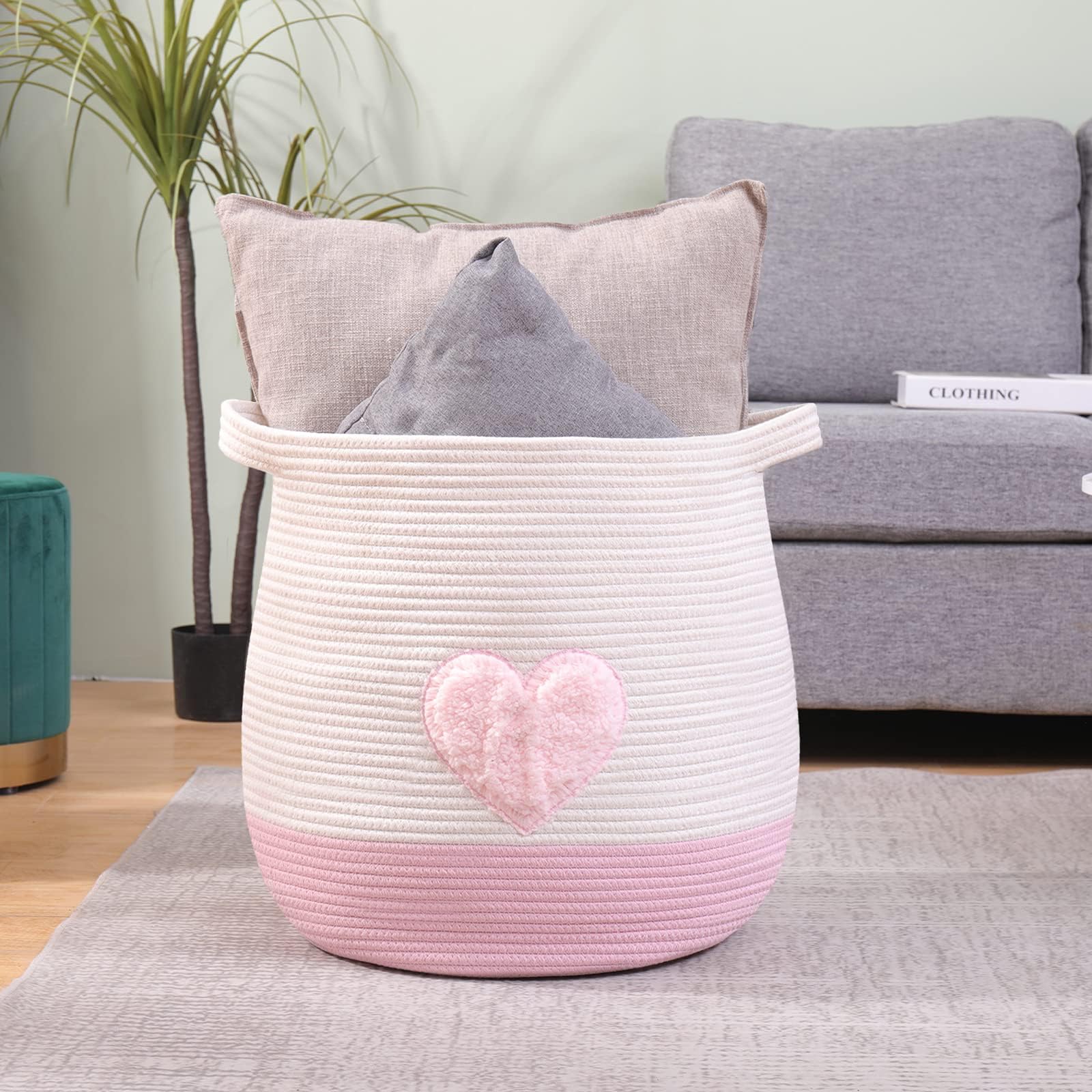 Childishness ndup laundry basket with big capacity for linens.