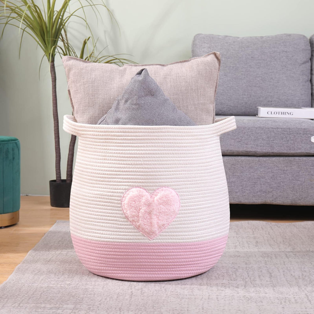 Childishness ndup laundry basket with big capacity for linens.