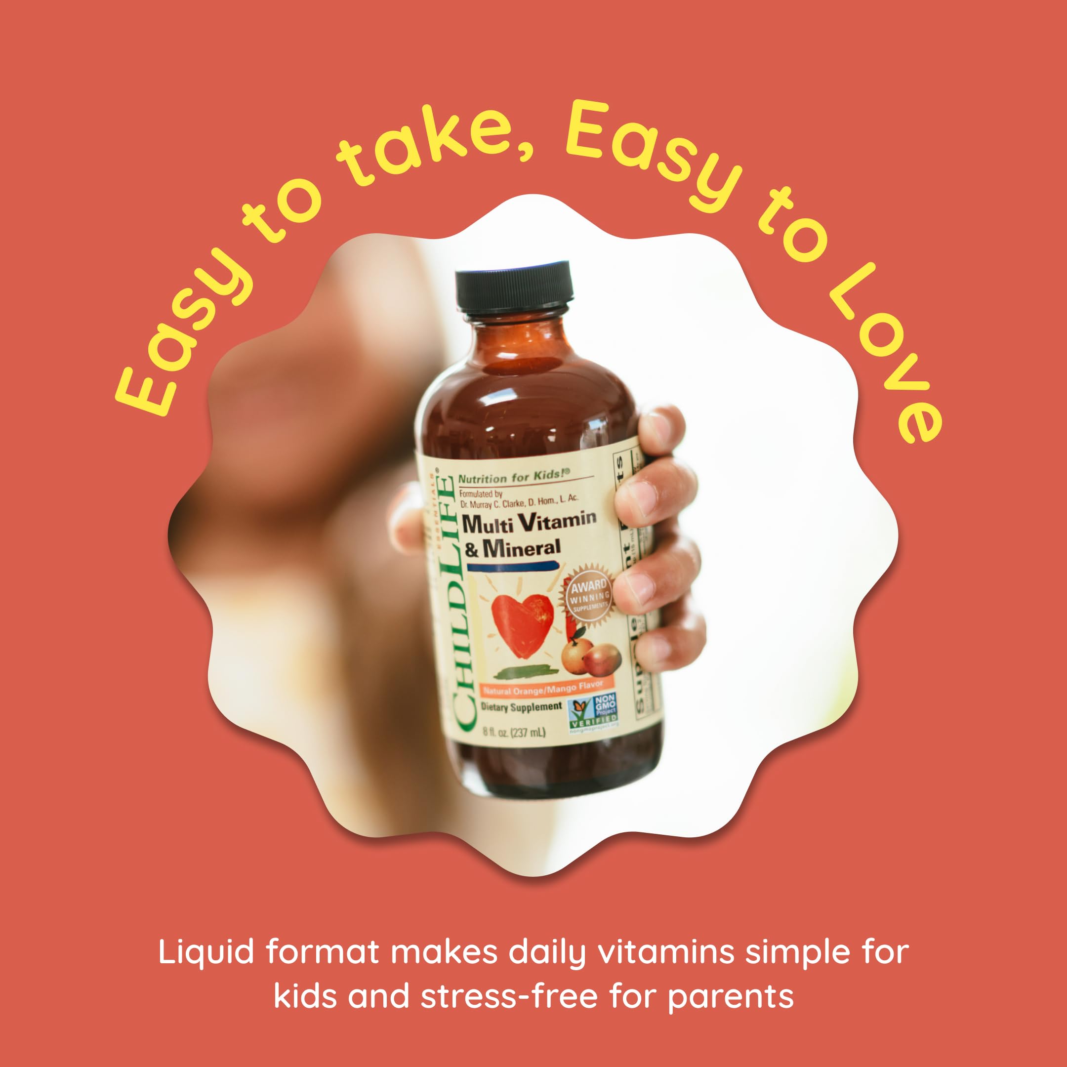 CHILDLIFE Essentials dosage guidance on the bottle helps caregivers measure correctly.