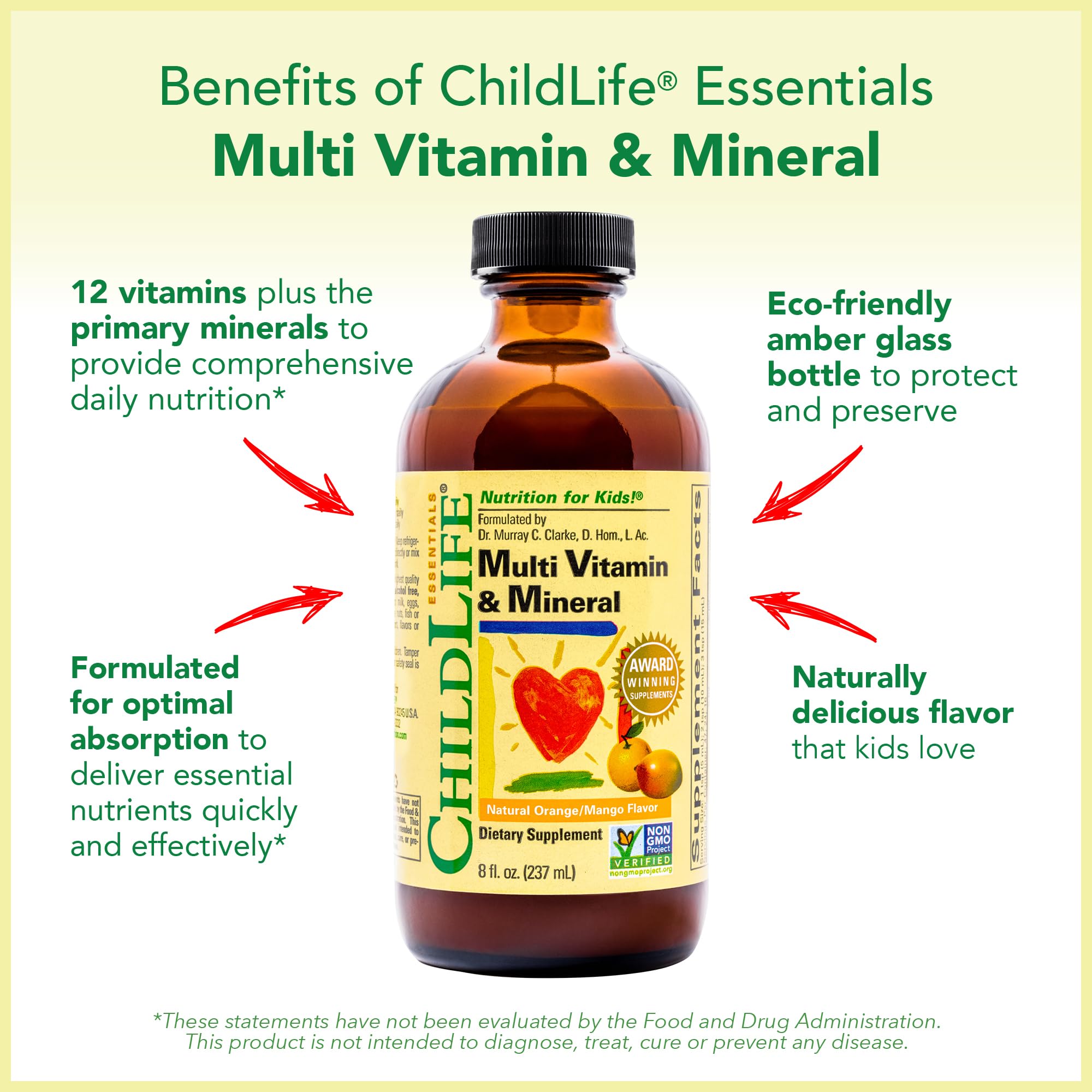 CHILDLIFE ESSENTIALS product being poured into a glass for kids.