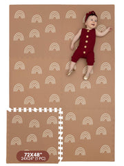 Childlike Behavior baby play mat laid out flat for tummy time and crawling.