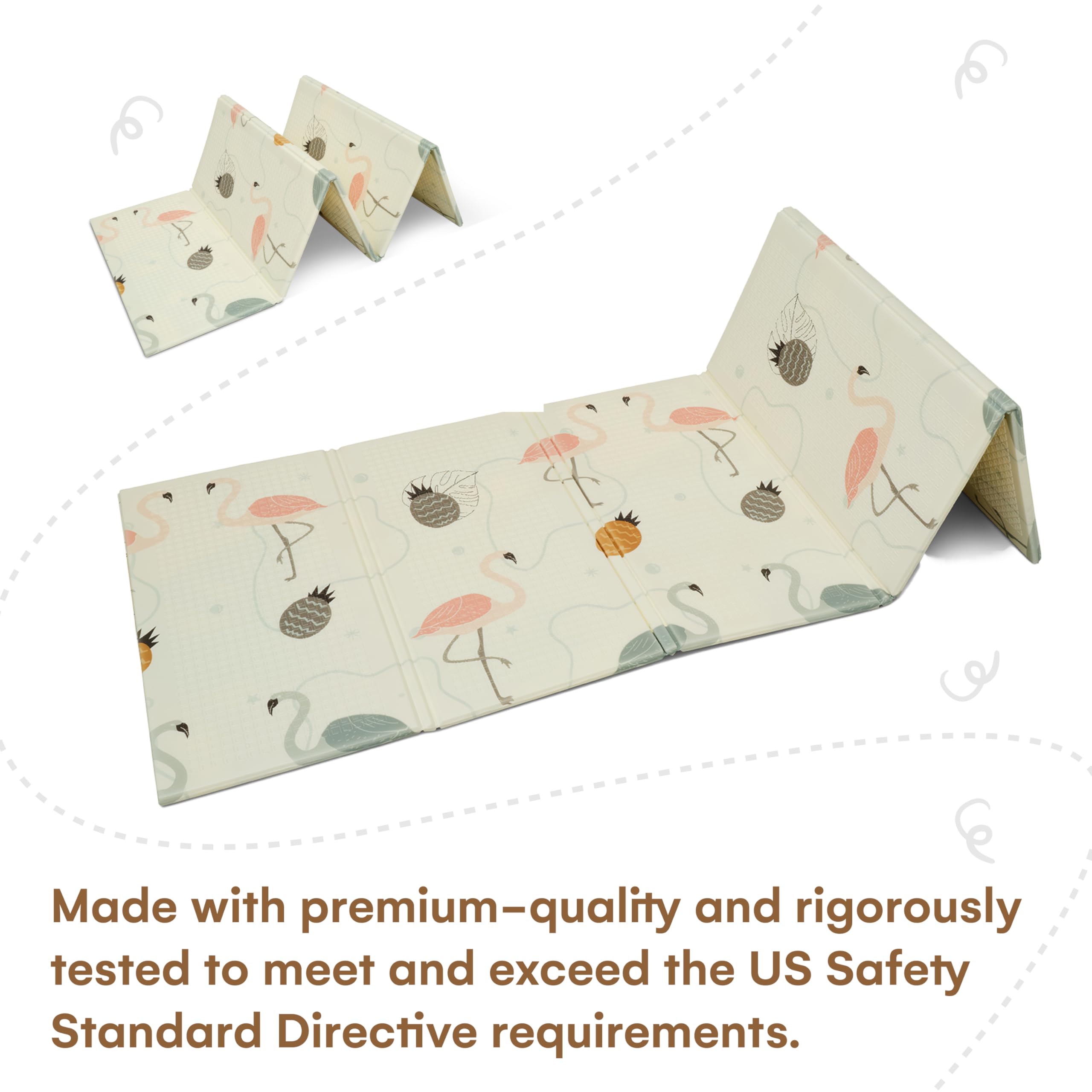 CHILDLIKE BEHAVIOR baby play mat cushioned padding for comfortable play