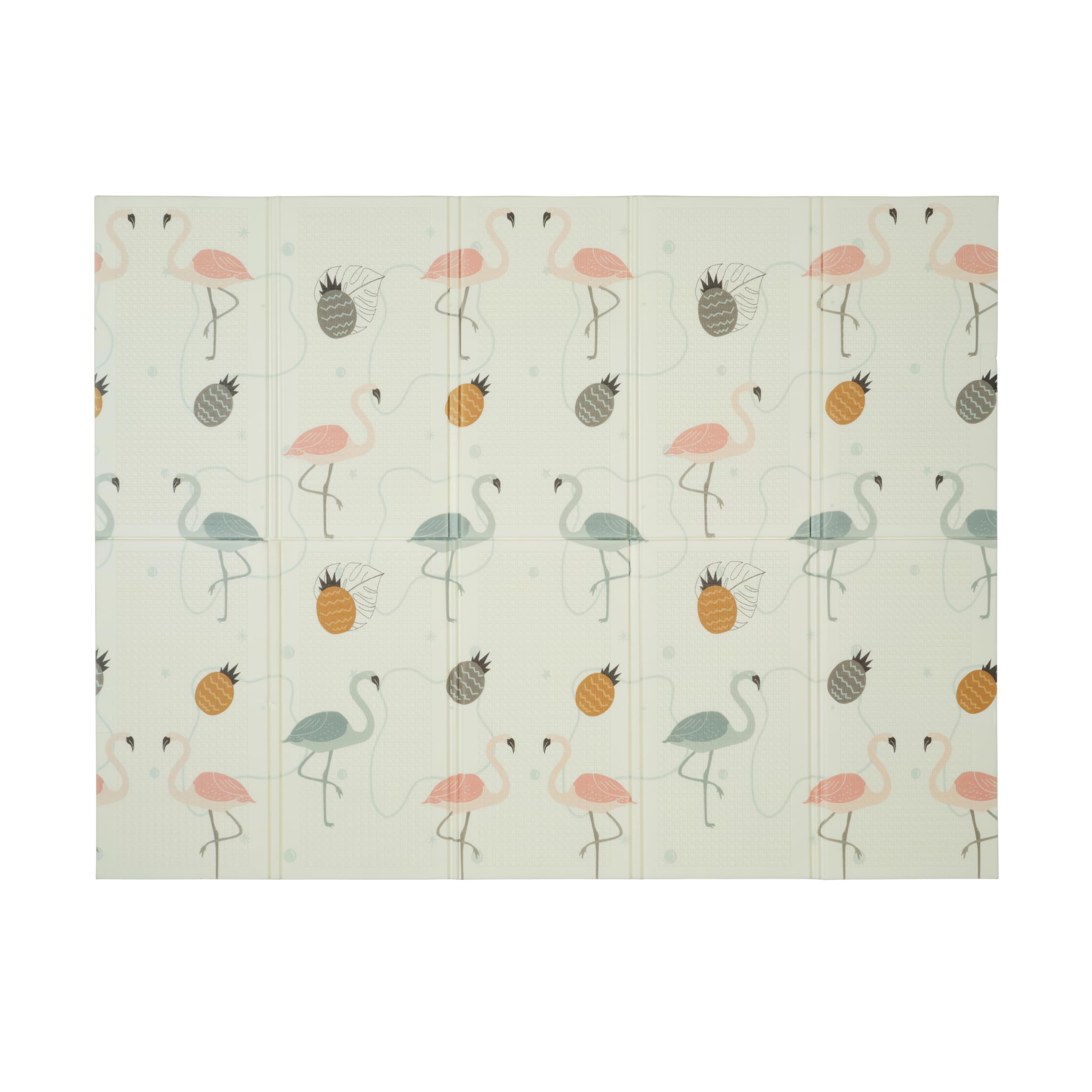 CHILDLIKE BEHAVIOR baby play mat flamingo design supports tummy time exploration