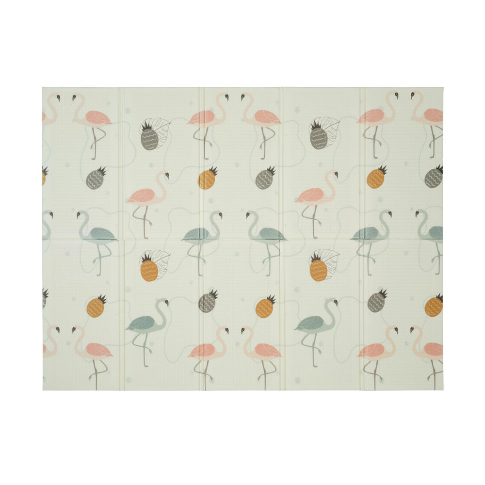 CHILDLIKE BEHAVIOR baby play mat flamingo design supports tummy time exploration