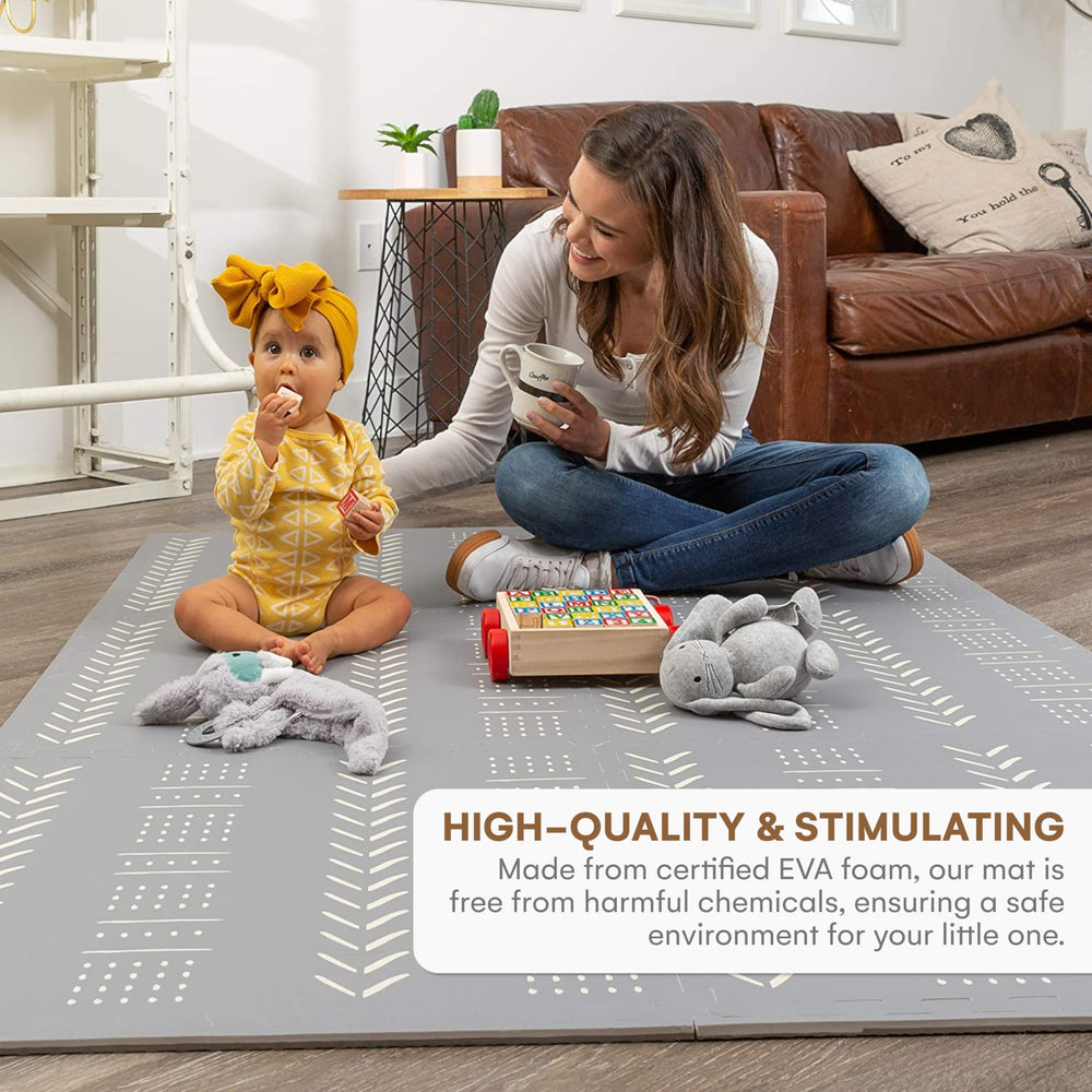 Childlike Behavior soft EVA foam tiles deliver safe, cushioned floor play.