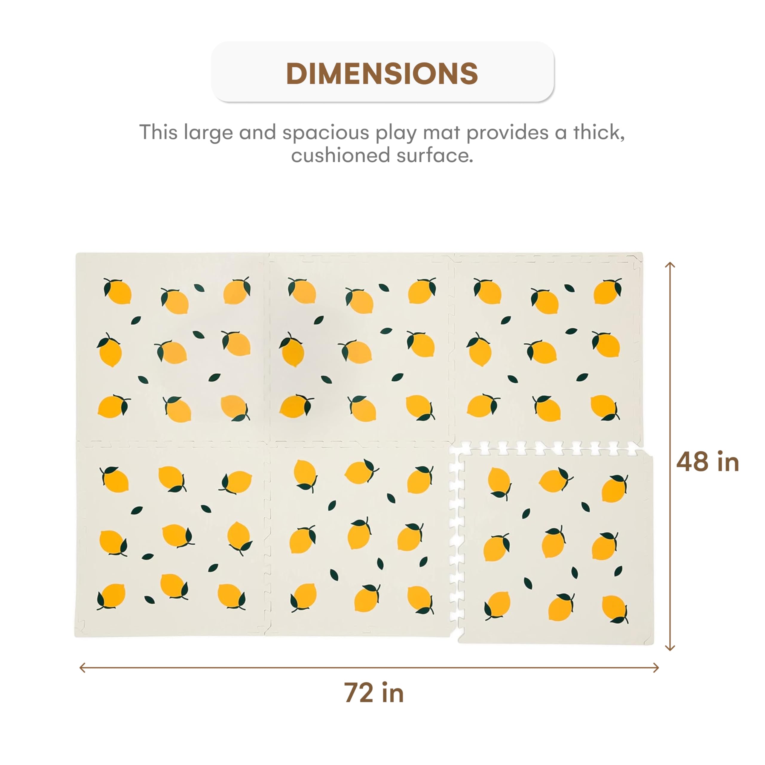 CHILDLIKE BEHAVIOR XL tummy time mat providing coverage and comfort